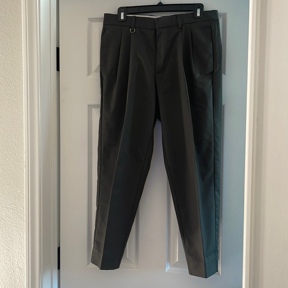Topman Olive Green Pants